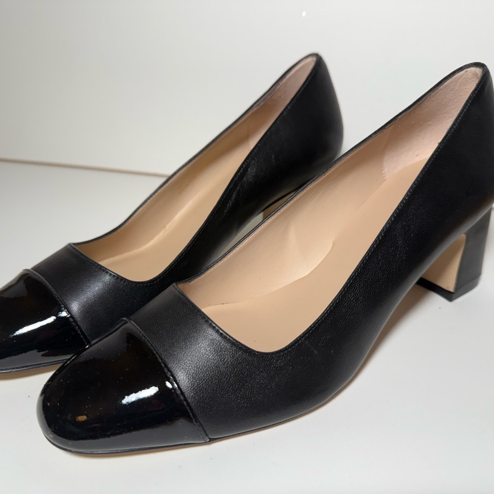 Stuart Weitzman Black Leather Heels